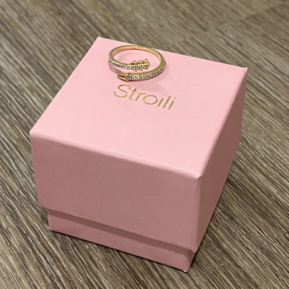 Stroili Gold Plated Arrow Ring